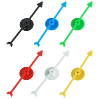 6 pièces pointeur de flèche en plastique pour jeu de société bricolage pour fête école classe usage domestique conseil Spinner