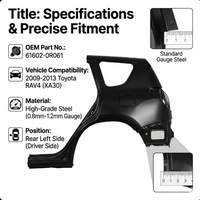 Panneau latéral arrière gauche (avec trou pour réservoir de carburant) pour Toyota RAV4 2009-2013, pièces de carrosserie automobile