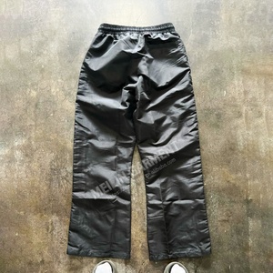Custom Baggy Sweatpants High Quality Polyester Spandex Gym Sports Nylon <b>Pants</b> Side Buttons Nylon Polyester <b>Pants</b> - Product Image 2