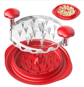 Desmenuzador de Pechuga de Pollo Grande, Base Antideslizante, Cubierta Transparente, Desmenuzadores de Carne Visibles, Adecuado para Cerdo, Res y Pollo - Product Image 4