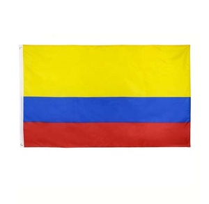 Bannière colombienne 68D en Polyester, drapeau jaune, bleu, rouge, vente en gros - Product Image 1