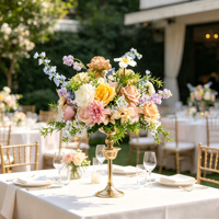 Vente en gros d'usine, boule de fleurs artificielles de 40 cm, décoration de centre de table de mariage