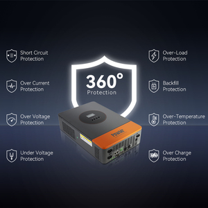 PowMr sıcak satış 6.2KW 220/230Vac Max <span class=keywords><strong>PV</strong></span> girişi 8500W saf sinüs dalga invertör dahili MPPT güneş şarj kontrol cihazı - Product Image 3