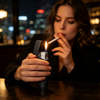 Briquet Électrique Portable Mince Rechargeable USB OEM, Dispositif Jetable, Vente Directe Usine, Entrepôt UE AU CN, Boutique Smok