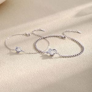 Dylam New Trending Wholesale Heart Shape <b>Men</b> Women <b>Bracelet</b> Unisex Natural <b>Beads</b> 925 Sterling Silver Couople <b>Bracelet</b> - Product Image 2