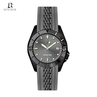Nouvelle Montre Mécanique pour Homme en Acier Inoxydable avec Bracelet en Silicone, Affichage de la Date Lumineux, Faible MOQ, Style Business Casual