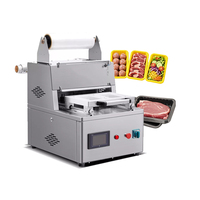 SUS304 PP PE voedselverpakkingsbakjes folie verzegelmachine maaltijdtrays aluminiumfolie verzegelaar stikstofconservering verpakkingsmachine