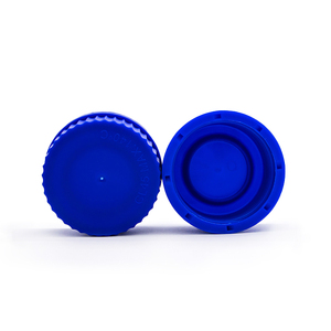 ขวดแก้วทรงกลมสำหรับใส่สารเคมี แอมเบอร์ - ขวดเก็บตัวอย่างแบบปิดผนึกความจุขนาดใหญ่ พร้อมฝาเกลียวสีน้ำเงิน - Product Image 5