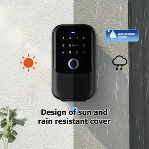 Boîte à clés intelligente Tuya TTlock avec empreinte digitale, Bluetooth, étanche, murale, sans clé, coffre-fort pour <span class=keywords><strong>Airbnb</strong></span>, bureau, OEM/ODM - Product Image 3