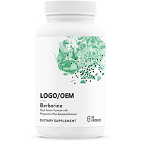 Capsules de berbérine à marque privée OEM, formule double action, extrait botanique Phytosome, complément alimentaire, 60 capsules, logo personnalisé