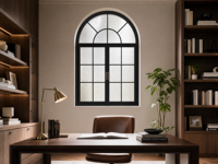 Ventanas de Aluminio de Estilo Francés Moderno Personalizables, Aislantes del Calor y del Ruido, con Certificación Energy Star, para Apartamentos
