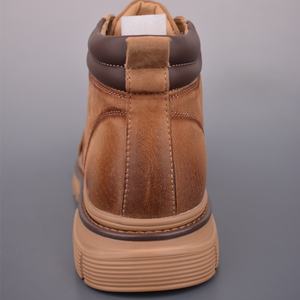 Botas de Diseño Personalizadas con Forro de Cuero, Cómodas y Antideslizantes, Botas de Senderismo con Cordones para Hombre - Product Image 3