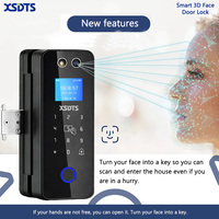 Cerradura Biométrica Inteligente XSDTA A17 Tuya WiFi 8 en 1 para Puerta de Acero/Madera/Aluminio, Reconocimiento Facial 3D, Huella Dactilar, Control Remoto por Aplicación