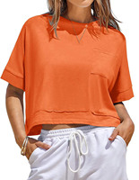 Camisetas cortas de gran tamaño informales de verano para mujer, camisetas de manga corta, ropa de mujer personalizada, Camisetas básicas sueltas