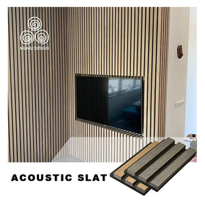 Paneles Acústicos de Madera MUMU Akupanel, Aislantes de Sonido, Bloqueadores de Ruido, Paneles de Pared con Listones Acústicos - Product Image 1