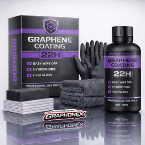 GRAPHONEX Prismor 22H กราฟีน เซรามิก โค้ทติ้ง น้ำยาเคลือบเงารถยนต์ ใช้งานง่าย ป้องกันน้ำ ให้ความเงางาม ปกป้องสีรถ ความแข็ง 12H - Product Image 1