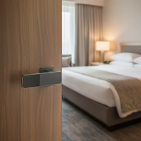 Serrure de porte d'hôtel intelligente RFID avec accès par clé/carte - Cryptage M1, détection 3 cm, modèle QR-01 - Durable pour hôtels, appartements et bureaux