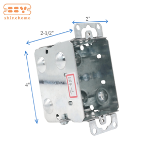 <span class=keywords><strong>2</strong></span>-<span class=keywords><strong>1</strong></span>/<span class=keywords><strong>2</strong></span> "गहरे प्रमाणित धातु जंक्शन बॉक्स 1104-l एकल गैंगेबल डिवाइस बॉक्स - Product Image 2