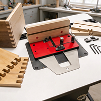 Table de fraisage de précision pour assemblages en joint, Gabarit professionnel pour le travail du bois, Idéal pour les assemblages par emboîtement DIY industriels, Indexation en aluminium 1/4"-1/2"