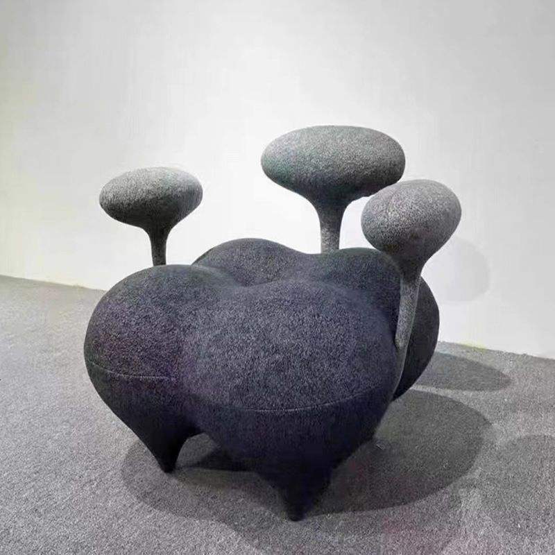 Coton modelant une pièce - gris et gris foncé