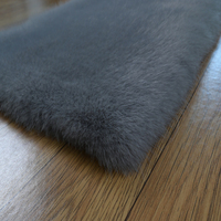 Tapis en fausse fourrure de lapin super doux et moelleux, lavable et antidérapant, de haute qualité, pour l'intérieur, fabriqué en Chine, en vente