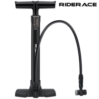 Pompe à pied haute pression RIDERACE 160 PSI pour vélo, en nylon, avec valve Schrader/Presta pour vélos électriques, motos et ballons