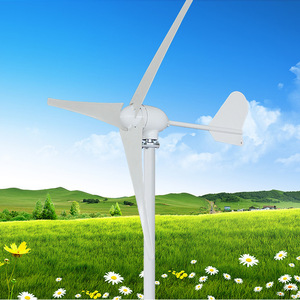 เครื่องกำเนิดไฟฟ้าพลังงานลมแกนแนวนอน M3 500W สำหรับใช้กับไฟถนนบนหลังคา - Product Image 1