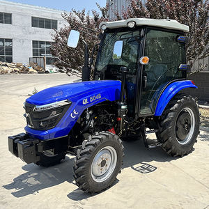 Frete Grátis Trator 4x4 com Motor a Diesel CE EPA, Trator de Roda Pequeno e Barato para Agricultura 4WD com Carregador Frontal e Retroescavadeira - Product Image 3