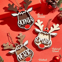 Adorno Navideño Personalizado con Nombre, Decoración para el Hogar, Artesanía