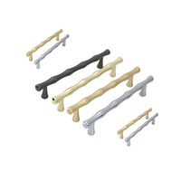 Poignées de meuble en bambou brossé, nickel doré, chrome poli, bronze et étain antique pour armoires et commodes