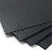 Feuille de polystyrène haute résistance noire brillante (HIPS) 4mm 5mm 6mm pour thermoformage et artisanat