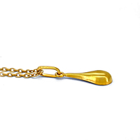 Collar de Moda con Colgante Geométrico Minimalista, Oro Amarillo de 14K, Sin Níquel, Sin Plomo, Certificado, para Mujer