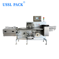Máquina Selladora de Bandejas Continua de Alta Eficiencia JH-Z350, Máquina Empacadora Horizontal Tipo Almohada Automática para Fábrica de Procesamiento de Alimentos