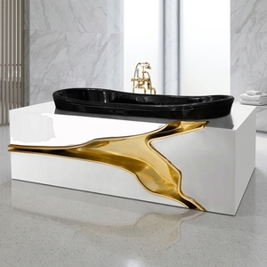 Baignoire autoportante de luxe, design moderne, peinte à la main, en acier inoxydable, pour villa et manoir, <span class=keywords><strong>bain</strong></span> d'exception - Product Image 6
