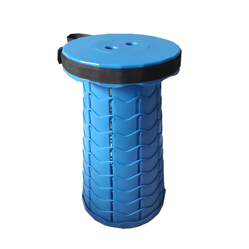 Pocket portable outdoor travel camping stool retractable folding stool sturdy lightweight plastic stool