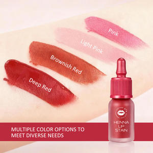 Teinture à lèvres au henné longue tenue, vegan, aux couleurs rouge fraise pêche, populaire en <span class=keywords><strong>France</strong></span> et au Mexique, pour la formation en académie de beauté, marque privée - Product Image 3