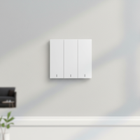Boîtier de commutation mural avec panneau en acrylique, boîte électrique pour interrupteur mural intelligent, panneau tactile 86*86*28mm CN125