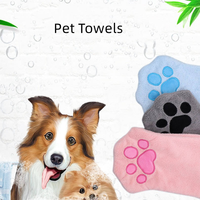 Serviettes pour animaux de compagnie, gants de bain, serviettes de nettoyage pour animaux, séchage rapide, absorbantes, produits de bain pour animaux
