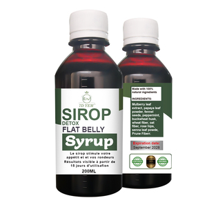 <span class=keywords><strong>Sirop</strong></span> Ventre Plat 200ml – Formule Naturelle à Base de Plantes pour le Soin Quotidien et la Combustion des Graisses - Product Image 1
