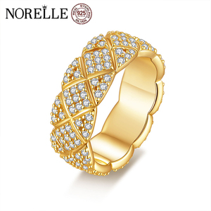 Europeo americano da uomo in <span class=keywords><strong>argento</strong></span> <span class=keywords><strong>925</strong></span> <span class=keywords><strong>e</strong></span> oro 18K placcato alta gioielleria piena Moissanite anello di nozze da indossare ogni giorno anello di nozze - Product Image 1