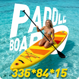 Planche à pagaie gonflable SUP 335x84x15cm, double couche, PVC épaissi, EVA écologique, durable, pour tous les âges, loisirs, <span class=keywords><strong>surf</strong></span> - Product Image 1