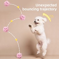 Mini jouet sonore en peluche élastique pour animaux de compagnie, pour chiens et chats, anti-ennui, résistant aux morsures, interactif, à rebond lent, anti-stress