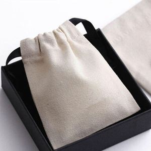 Wholesale Cotton <b>Drawstring</b> Gift Bag Customized 8*12cm,10*15cm,20*25cm,30*40cm Cotton Dust Bag Cotton Fabric Jewellery <b>Pouch</b> - Product Image 4