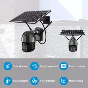 Cámara de Seguridad con Energía Solar para Exteriores, Visión Nocturna a Todo Color, Audio Bidireccional, Detección de Movimiento PIR, Red 4G Wifi, Cámara PTZ Solar - Product Image 2