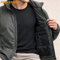 Veste isolante en laine mérinos pour homme, légère, en nylon 20D, manteau thermique d'extérieur, rembourrage en mélange de laine 120g, veste de randonnée chaude