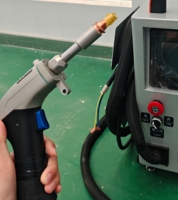 Nouveau soudeur laser à fibre portatif PAT-3000, 2000W max, refroidi par air, tout-en-un, source laser IPG/JPT BWT, haute efficacité