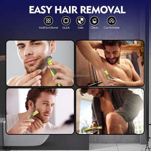 Nouvelle tête <span class=keywords><strong>de</strong></span> rechange pour tondeuse à joues 2-6 mm, peigne <span class=keywords><strong>de</strong></span> tondeuse à cheveux OneBlades, compatible Mishave, <span class=keywords><strong>rasoir</strong></span> électrique en acier inoxydable - Product Image 3