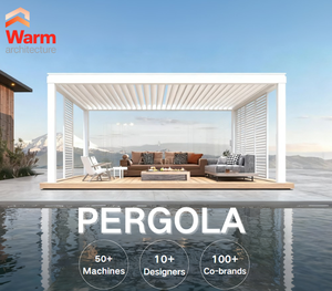 मोटर चालित इलेक्ट्रिक एल्यूमीनियम लाउवर पेगोला लक्जरी गैज़बो बायोक्लिमिटिक एल्यूमीनियम मिश्र धातु हार्ड छत पेगोला बहु कार्यात्मक कम मोक - Product Image 2