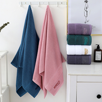 Luxury Organic Woven Eco-Friendly Antimicrobial Thickened 32s Cotton Towel Set 400-499GSM High Water Absorption Quick Dry for