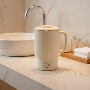 Nouvelle arrivée, mini bouilloire sans fil en acier inoxydable, 0,8 L, utilisation hôtelière, design pliable pour les voyages, arrêt automatique, usage domestique - Product Image 2